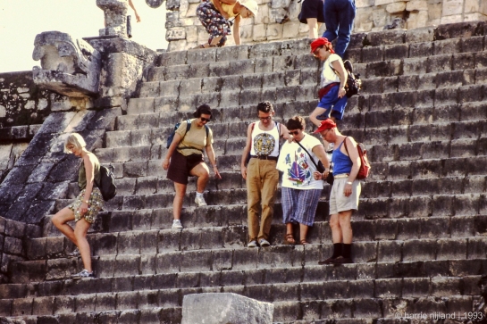 Steep Stairs of the Temple of the Warriors